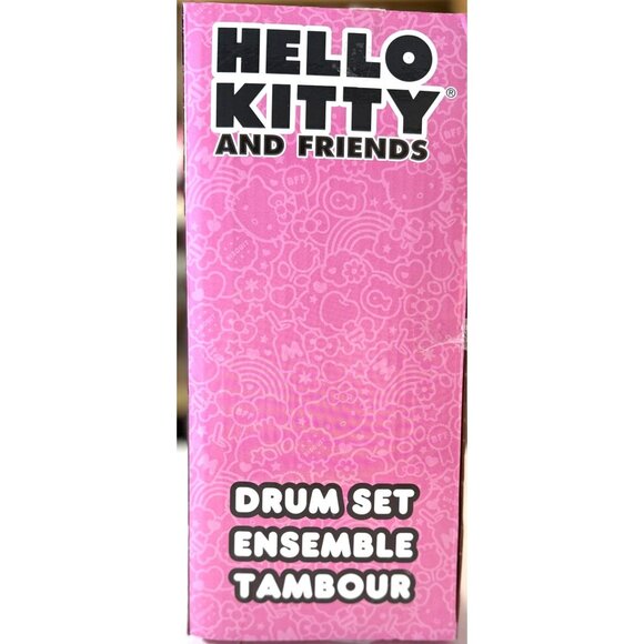 Hello Kitty & Friends Drum Set For Kids 24M+ With Cymbal & Sticks By Sanrio - Picture 6 of 6